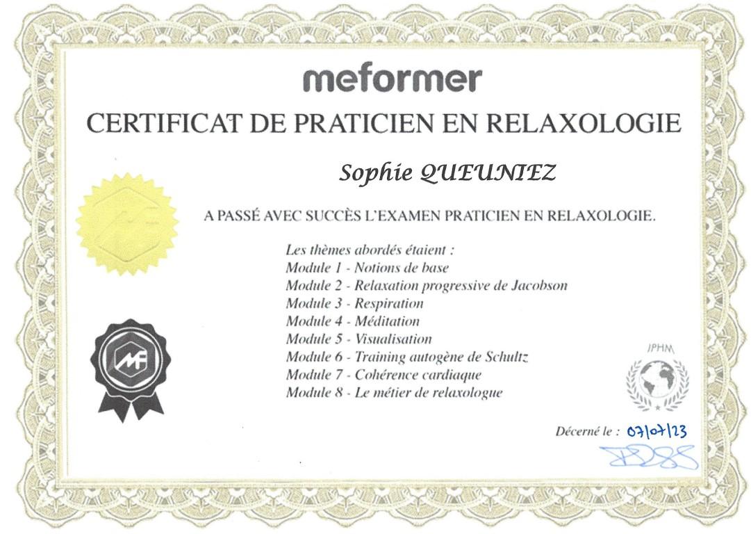 Certification relaxologie